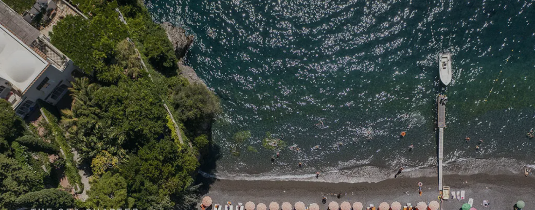 Arienzo Beach Club seen from above